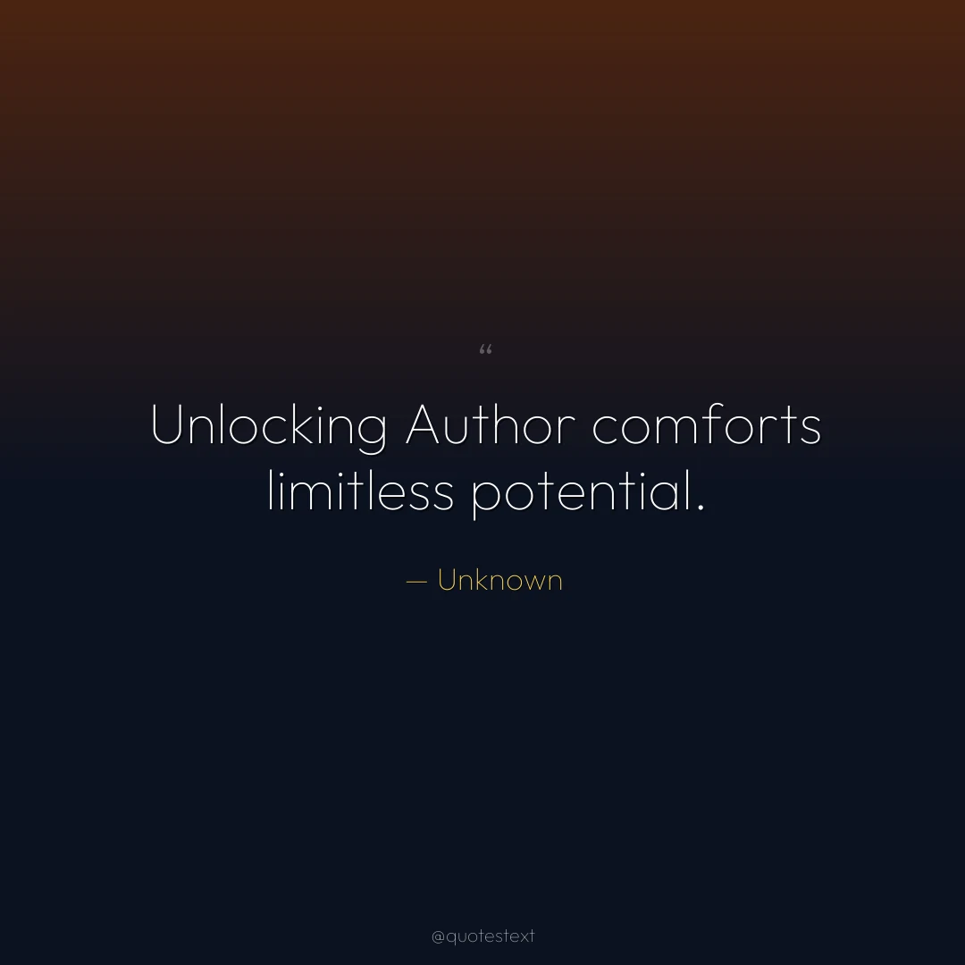 Unlocking Author comforts limitless potential.