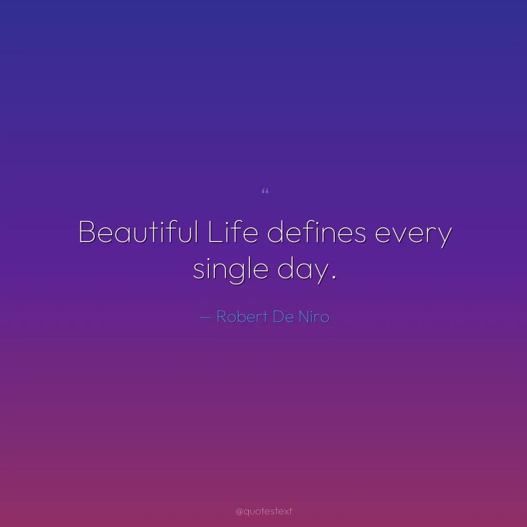 Beautiful Life defines every single day.