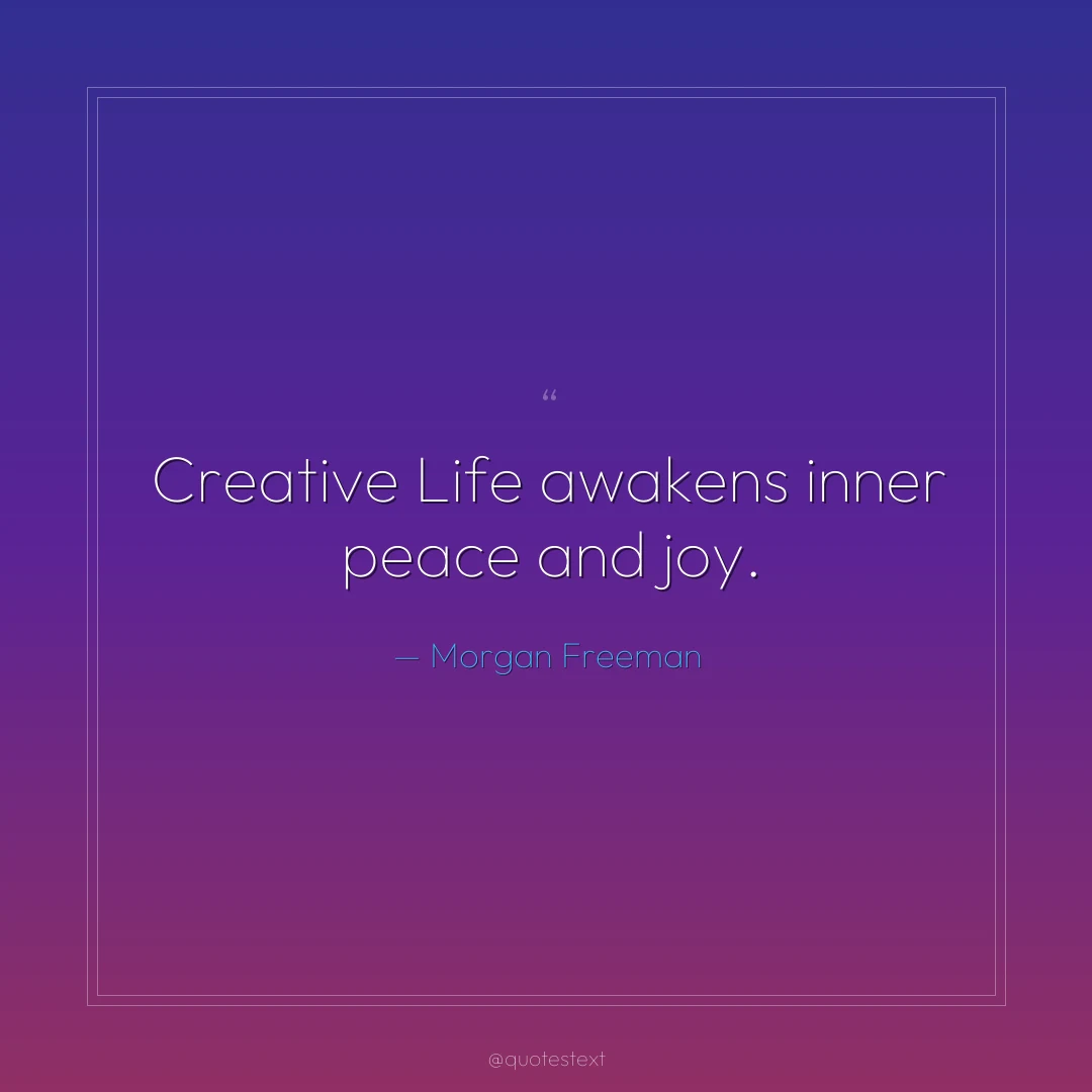 Creative Life awakens inner peace and joy.