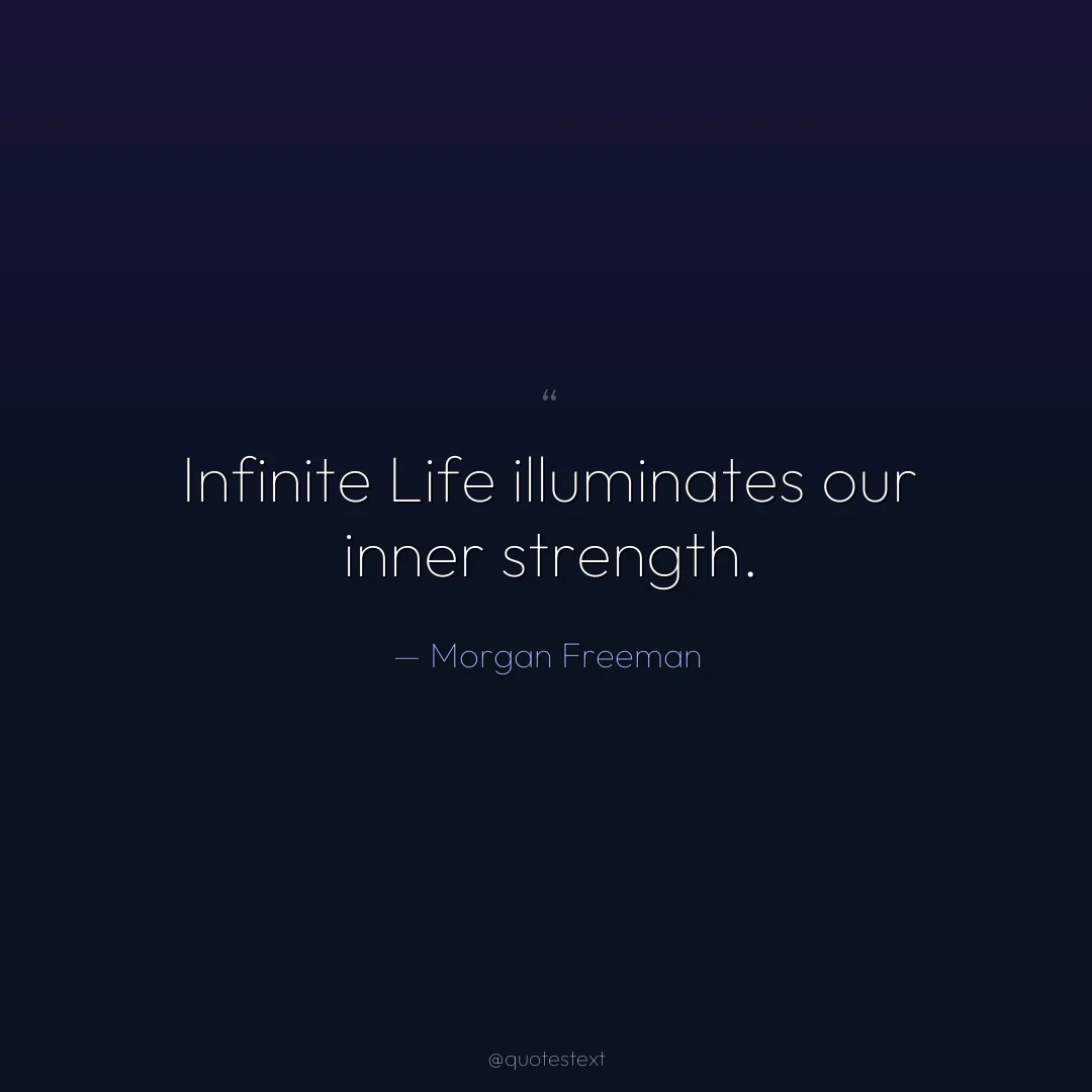 Infinite Life illuminates our inner strength.