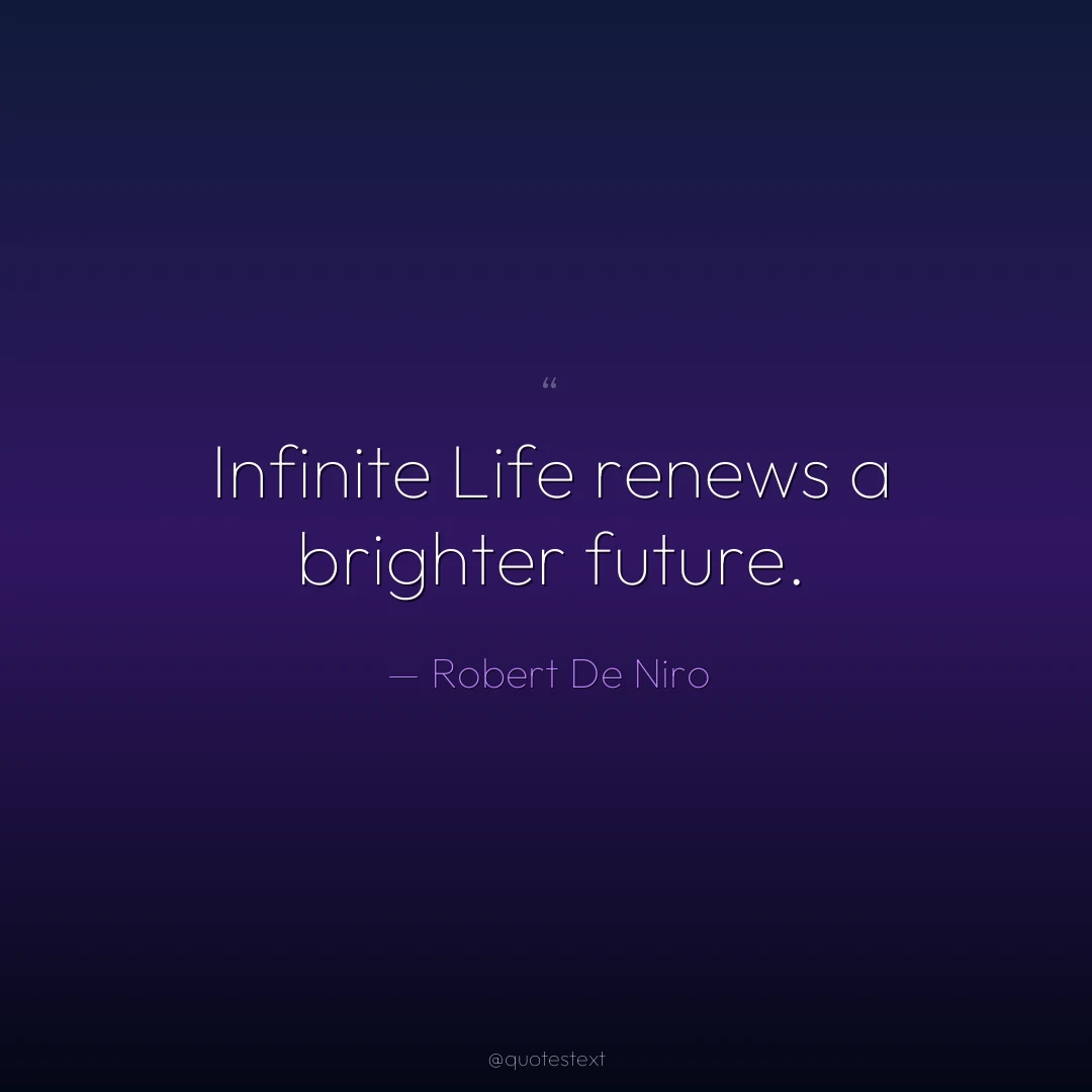 Infinite Life renews a brighter future.