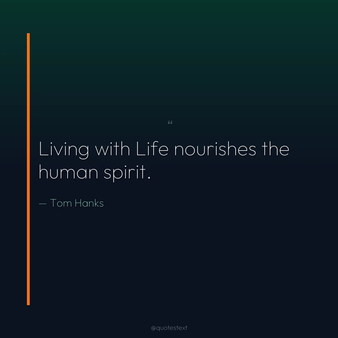 Living with Life nourishes the human spirit.