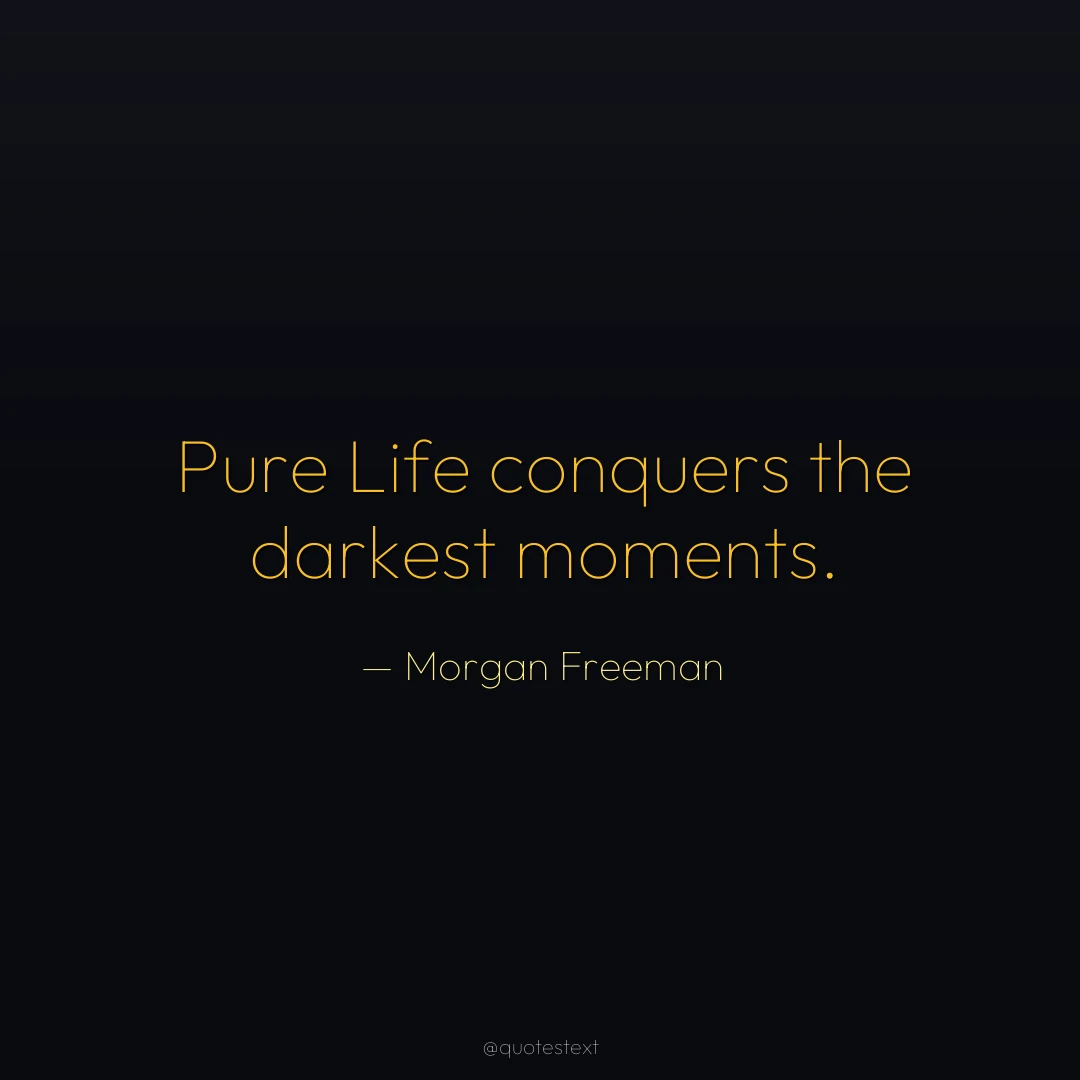 Pure Life conquers the darkest moments.