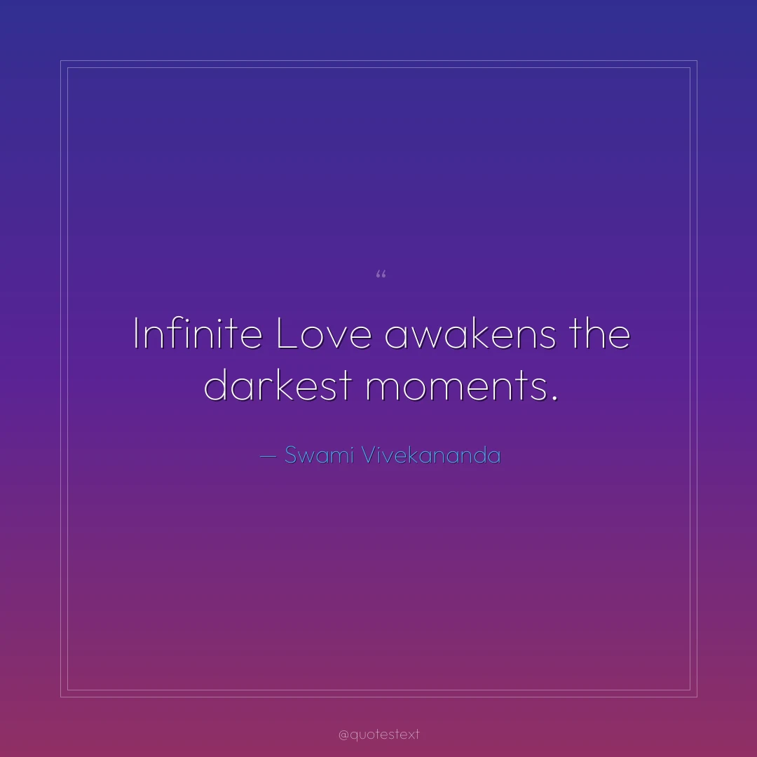 Infinite Love awakens the darkest moments.