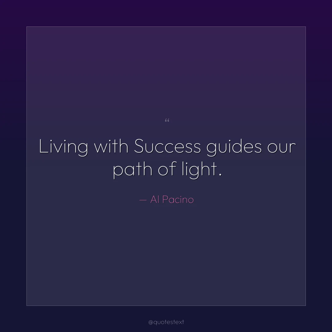Living with Success guides our path of light.