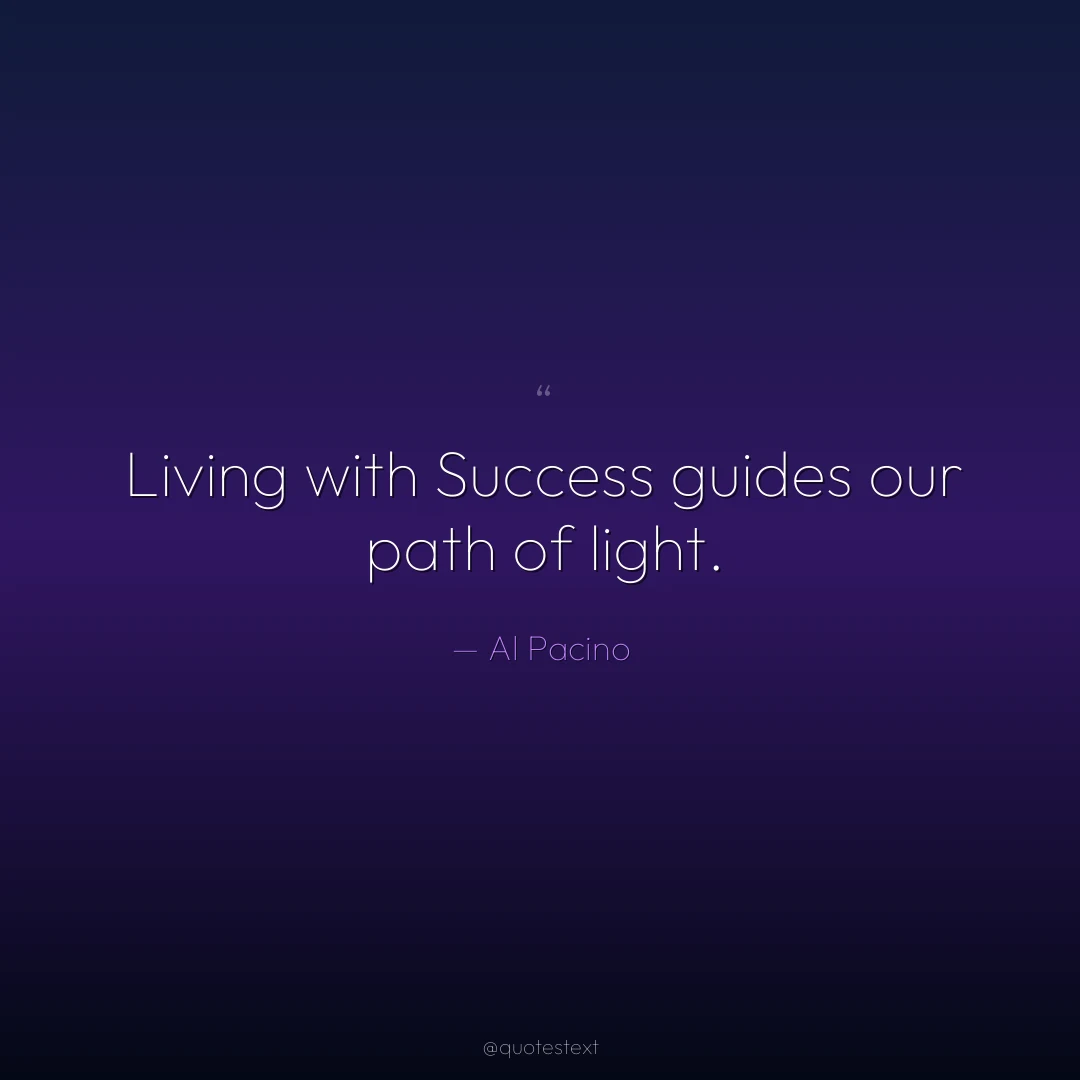 Living with Success guides our path of light.