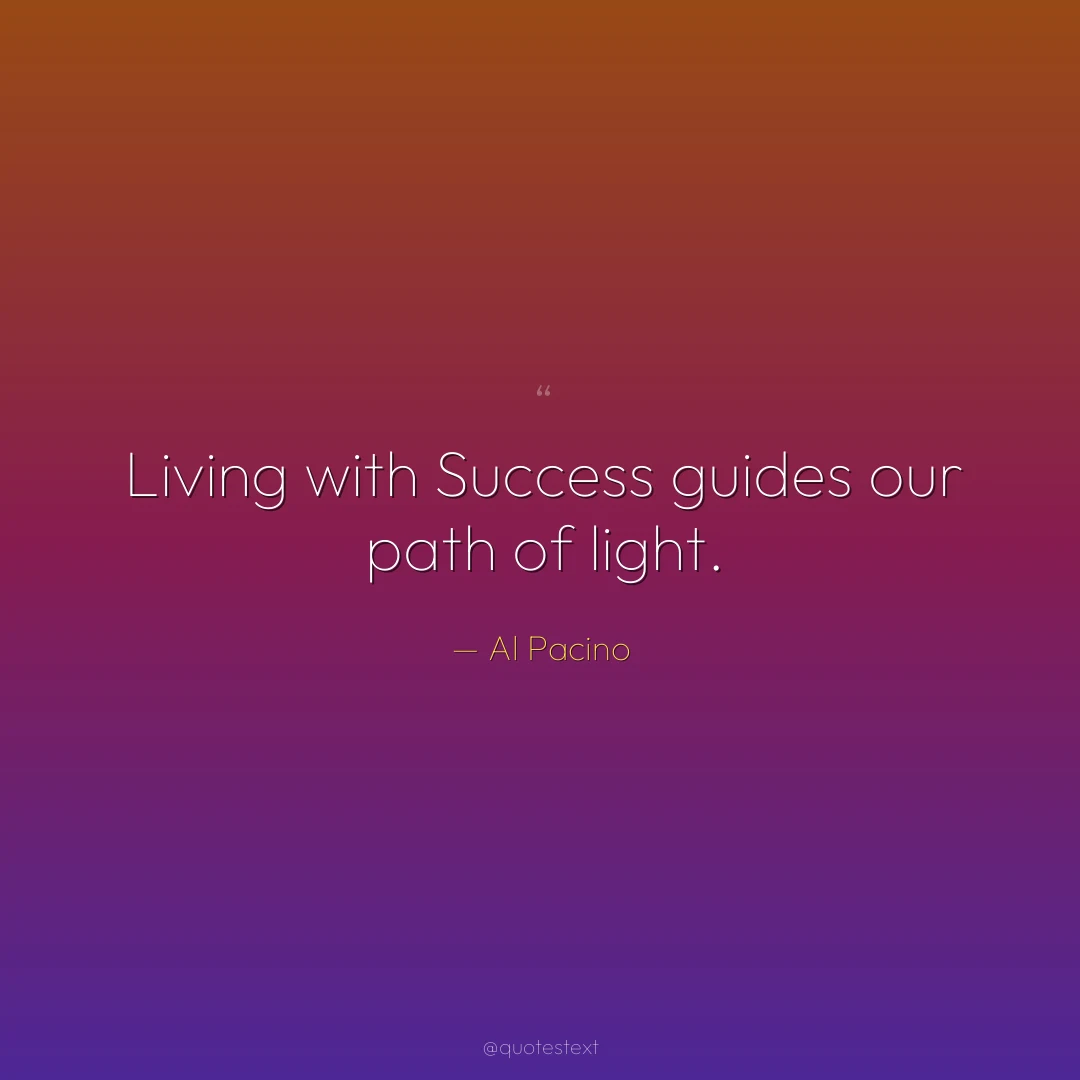 Living with Success guides our path of light.